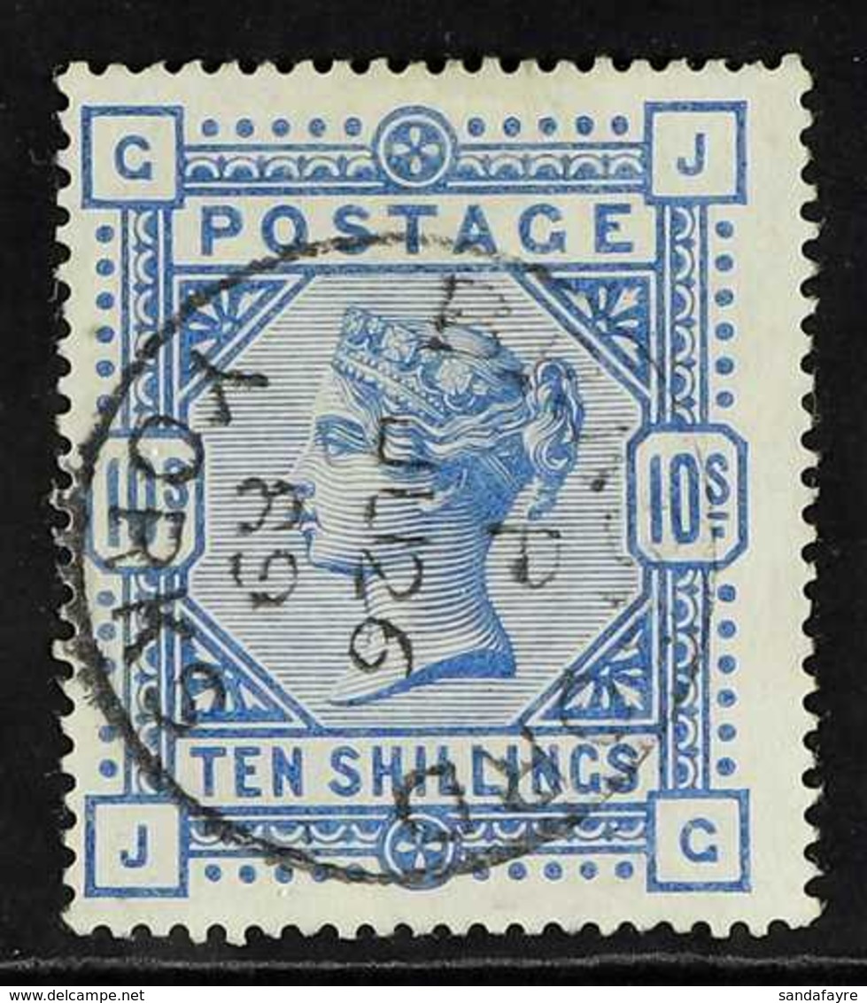 1883 10s Ultramarine On White Paper, SG 183, Very Fine Used With Lovely Bright Colour And Neat Central Bradford Cds Canc - Andere & Zonder Classificatie