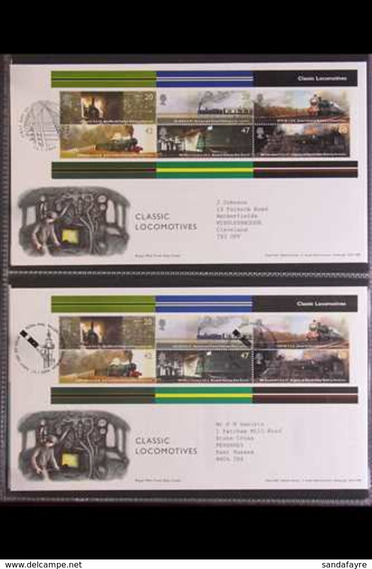 2002-2008 COMPREHENSIVE COLLECTION Of Illustrated Neatly Typed Addressed First Day Covers Housed In Five Cover Albums, A - FDC