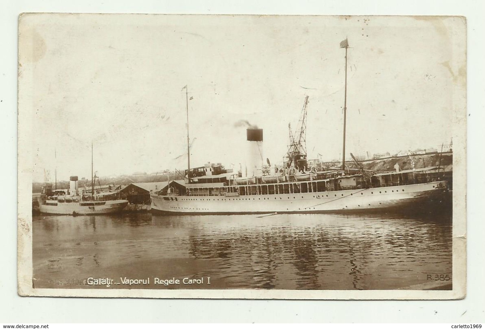 NAVE VAPORUL REGELE CAROL I , ROMANIA 1934 VIAGGIATA  FP - Autres & Non Classés