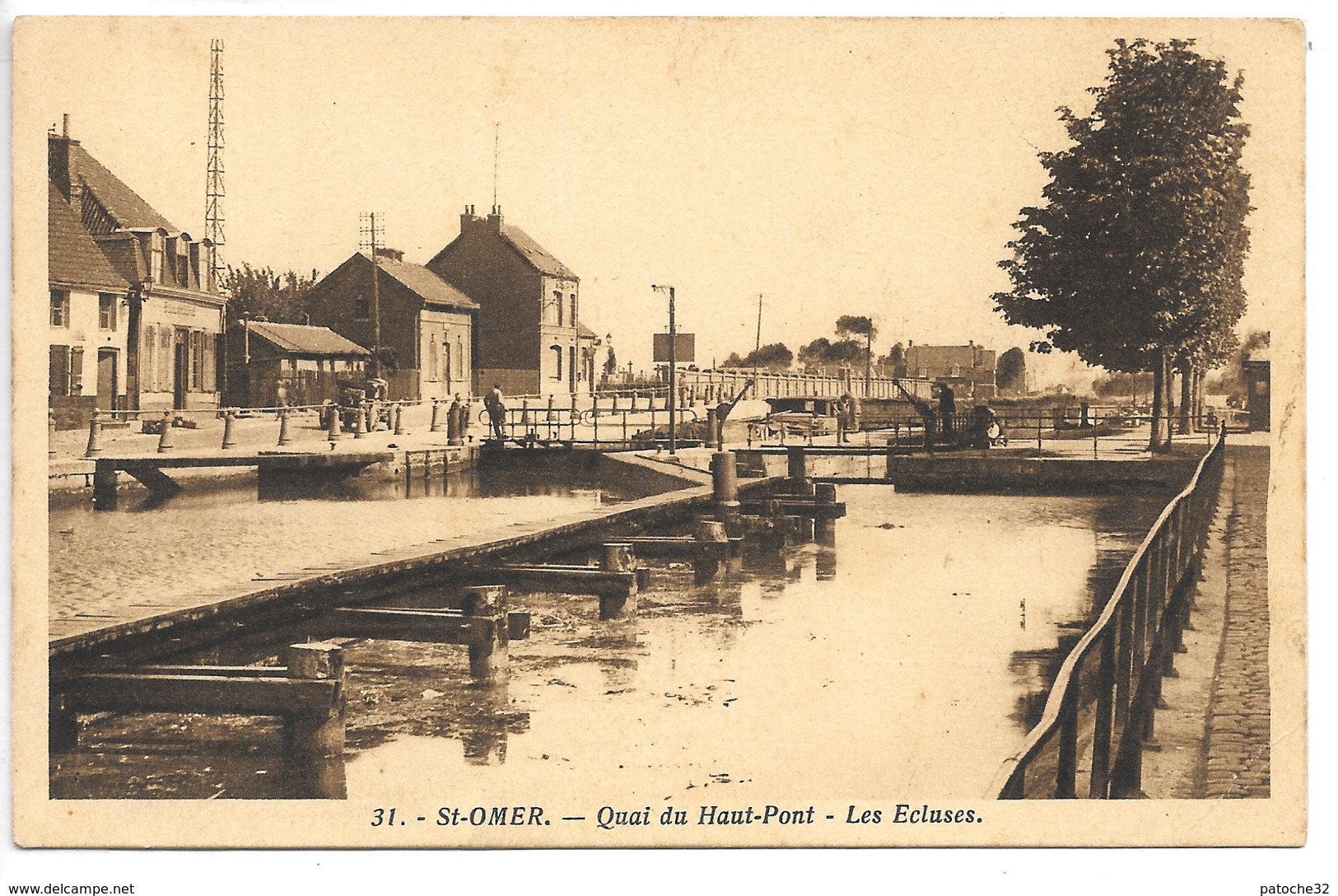 St-Omer...quai Du Haut-pont...les écluses...1935..... - Saint Omer