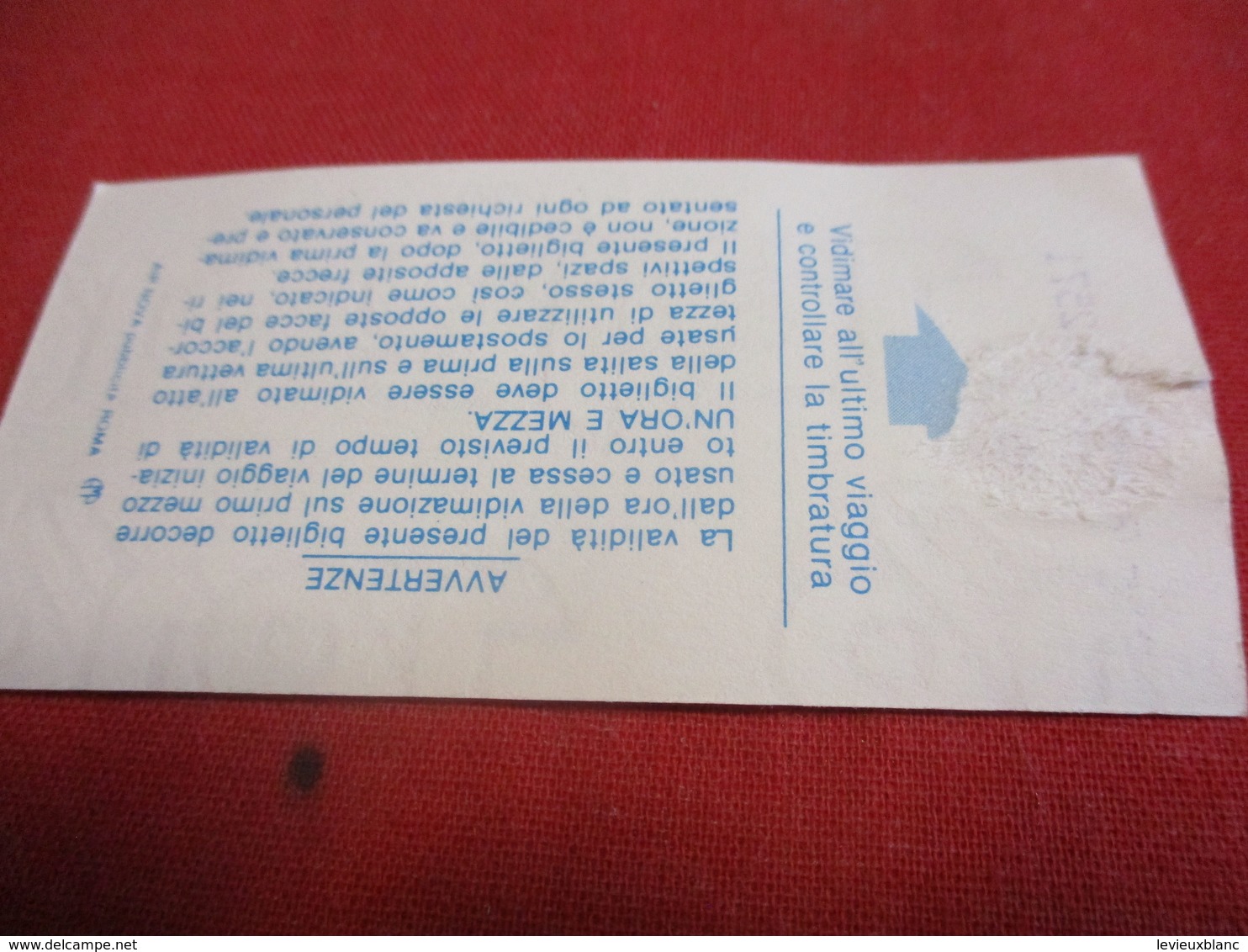 BUS/ 1  Ticket Ancien Usagé/ATAC /Azienda Tranvie Autobus Comune Di ROMA/ ROME/Octobre 1991           TCK139 - Europa