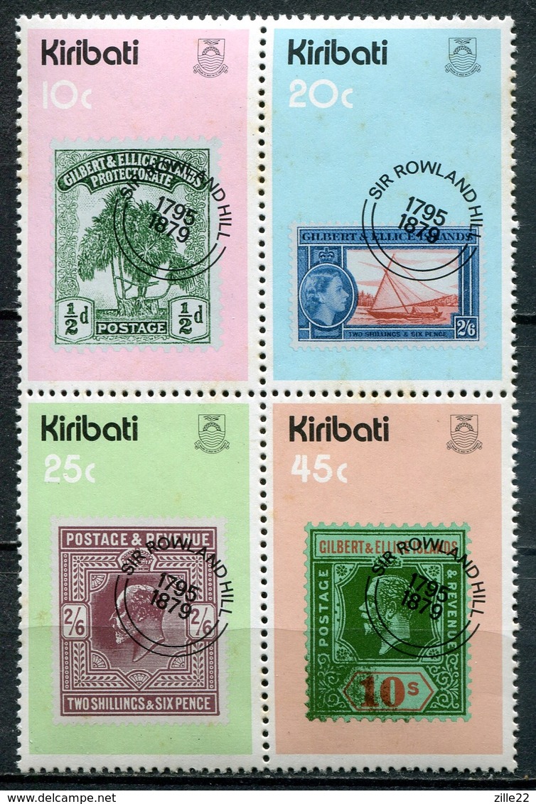 Kiribati Mi# 338-41 Postfrisch MNH - Stamp On Stamp - Kiribati (1979-...)