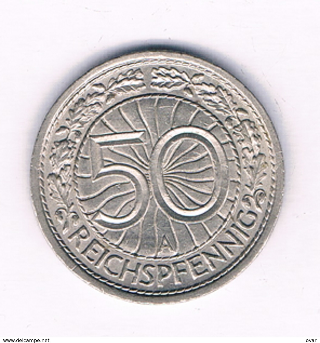50 PFENNIG 1936 A   DUITSLAND /1520/ - 50 Rentenpfennig & 50 Reichspfennig