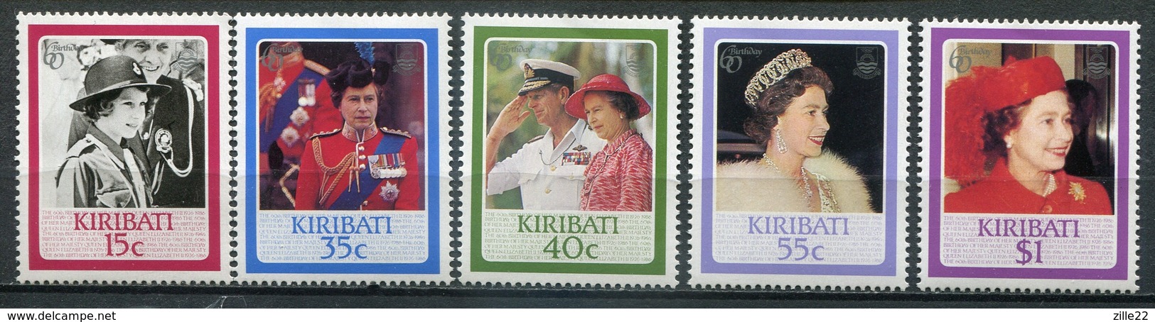 Kiribati Mi# 470-4 Postfrisch MNH - QEII - Kiribati (1979-...)