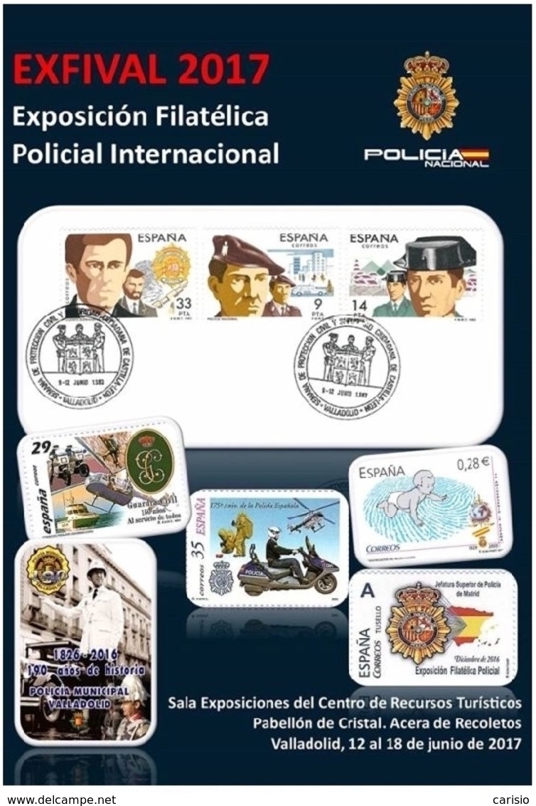 VALLADOLID. EXFIVAL 2017. TARJETA PREFRANQUEADA ESPAÑA. TARIFA A. ENTERO POSTAL. Postcard Paid Postage. - 1931-....