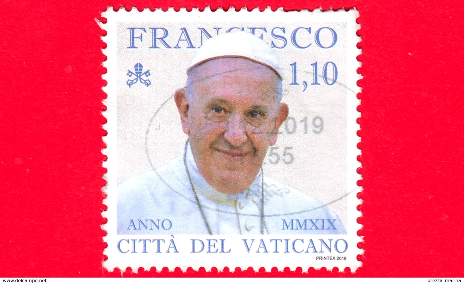 VATICANO - Usato - 2019 - Pontificato Di Papa Francesco - Anno MMXIX - 1.10 - Usati