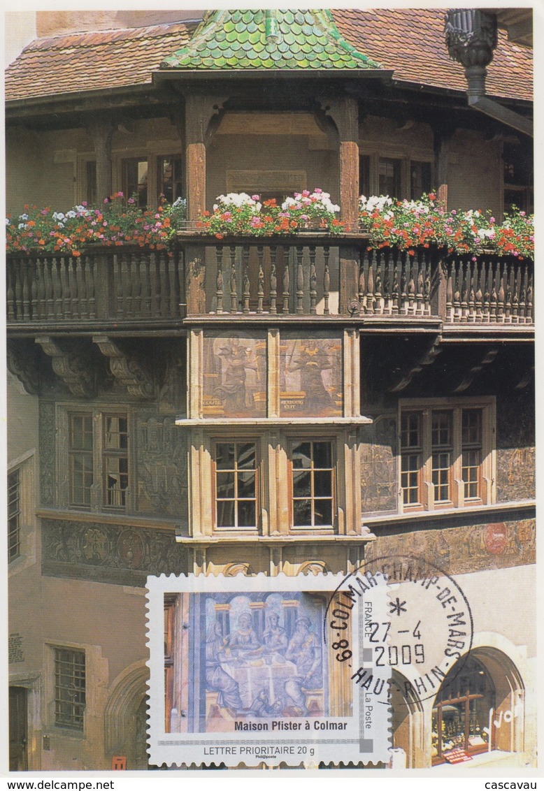 Carte  Maximum   FRANCE   Maison  PFISTER    COLMAR   2009 - Andere & Zonder Classificatie