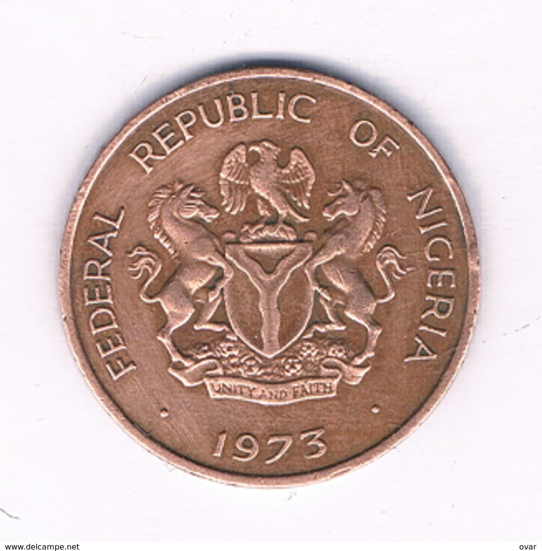 1/2  KOBO 1973  NIGERIA /1525/ - Nigeria