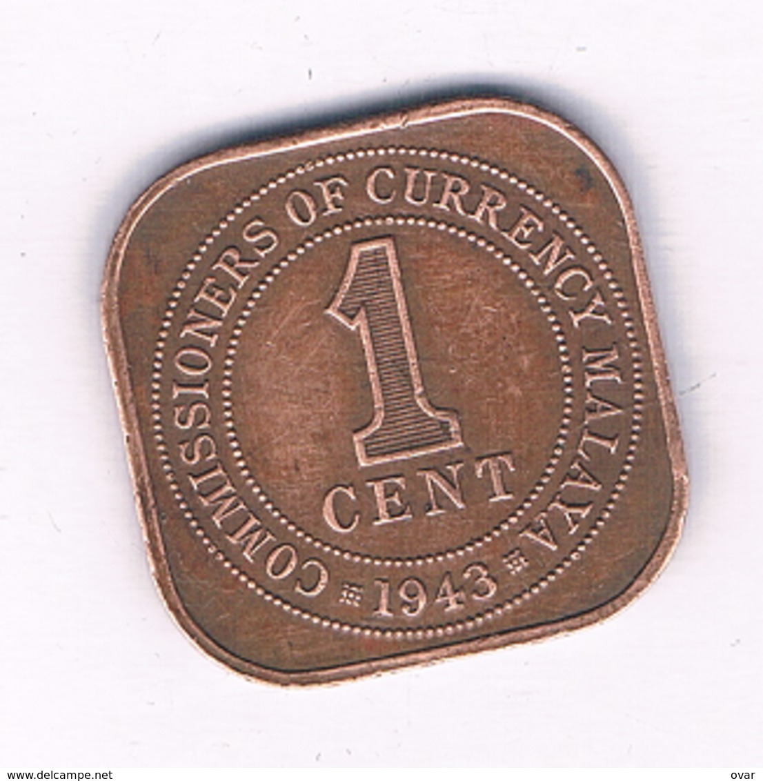 1 CENT 1943  MALAYA MALEISIE /1528/ - Maleisië