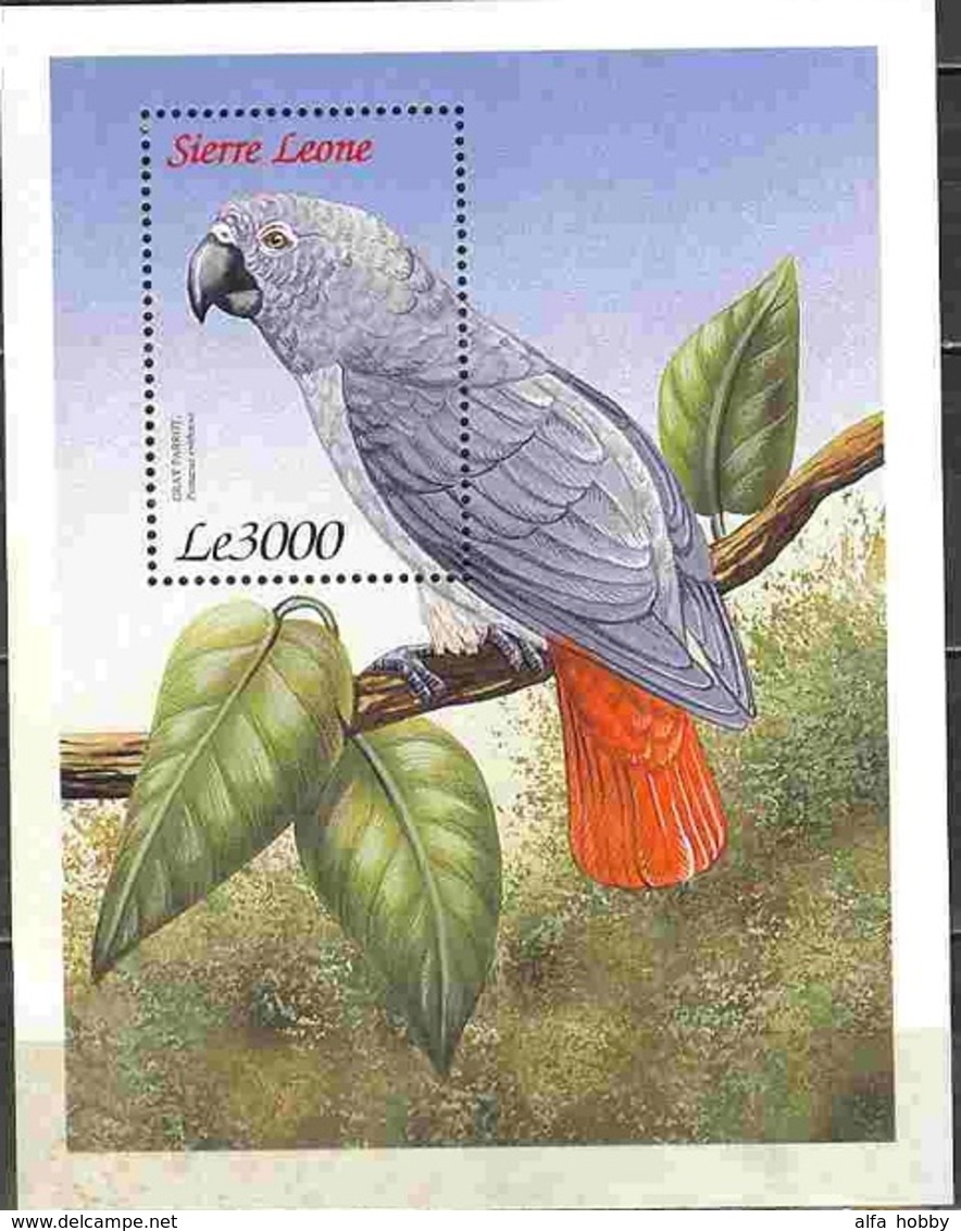 Sierra Leone, 1999, Parrots Block - Parrots