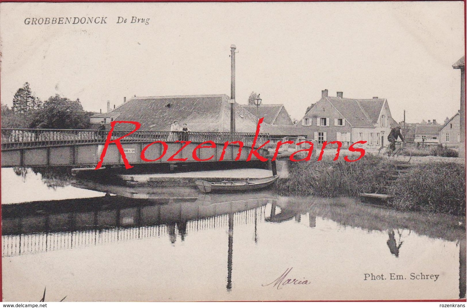 Grobbendonk Grobbendonck Antwerpse Kempen De Brug 1909 Edit. Em. Schrey (zeer Goede Staat) - Grobbendonk