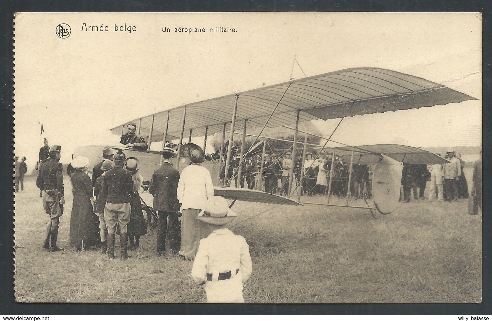 +++ CPA - Armée Belge - Militaria - AEROPLANE Militaire - Avion - Aviation - Nels  // - ....-1914: Précurseurs