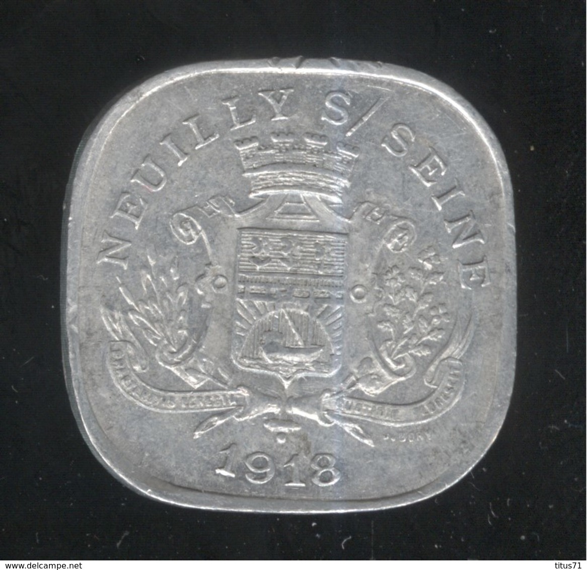 20 Centimes Neuilly Sur Seine 1918 - Monnaie De Nécessité - TTB+ - Otros & Sin Clasificación