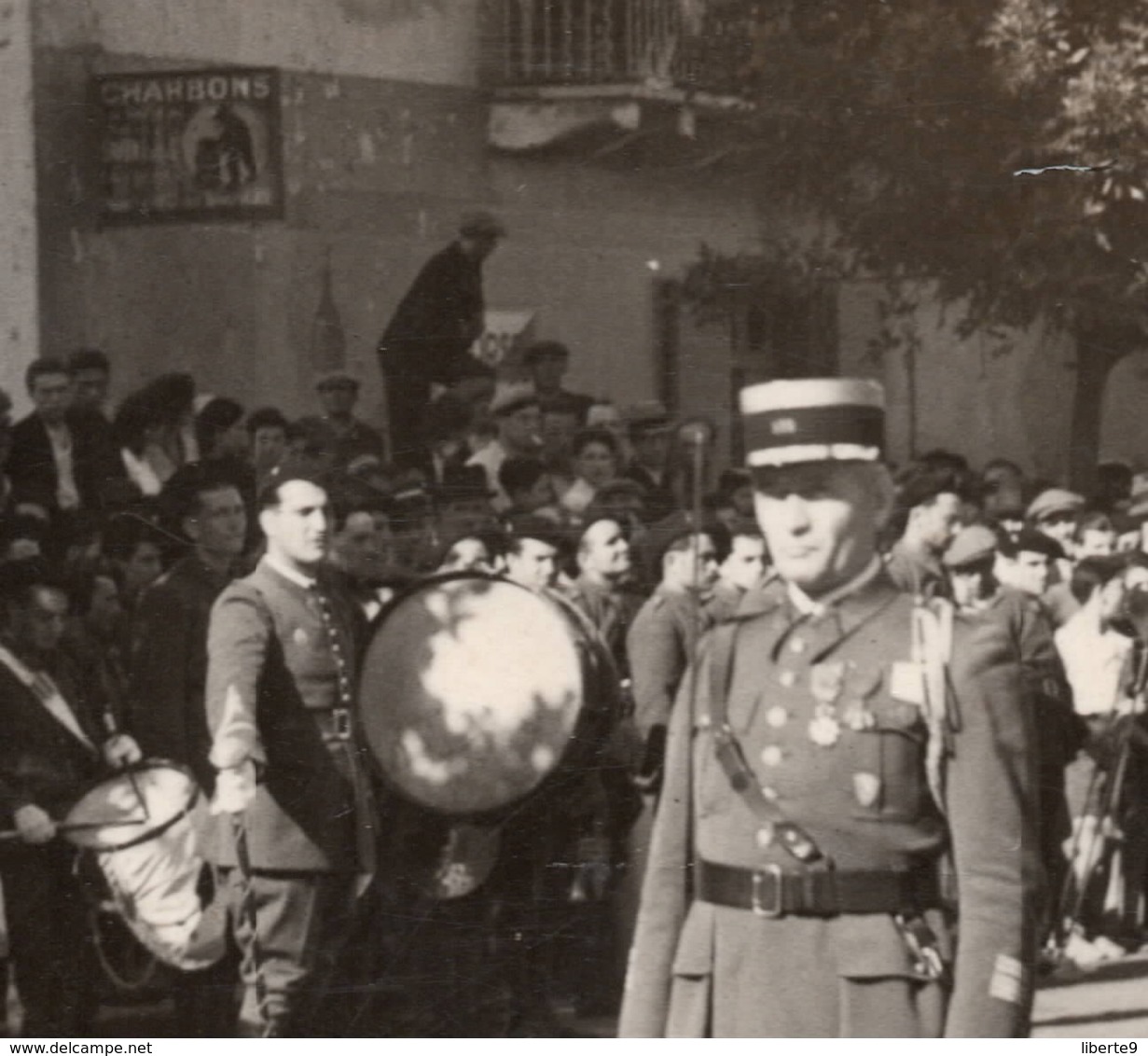 CORSE C.1930-40 ? CORTE - LA REVUE DU 173e ? Régiment D'Infanterie  - Carte Photo - Régiments