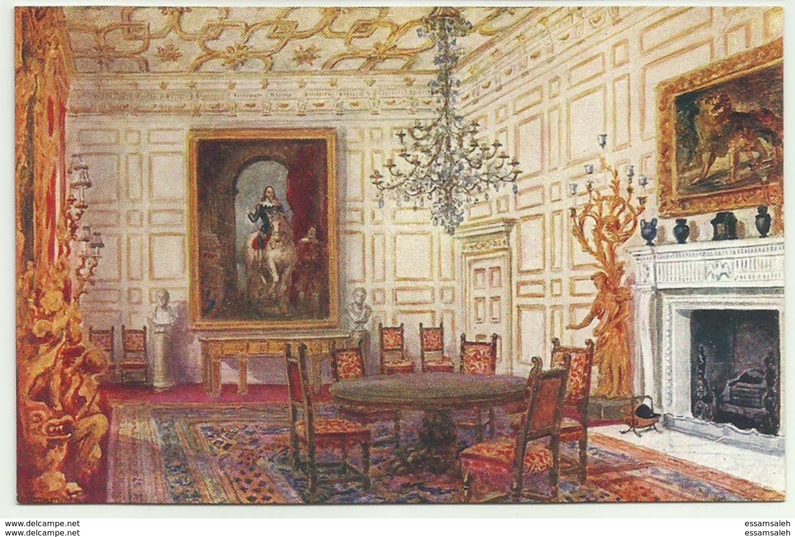 GBP43003 GB England Warwickshire - Warwick Castle - Great Dining Room - Art - Vintage Postcard - Peintures & Tableaux
