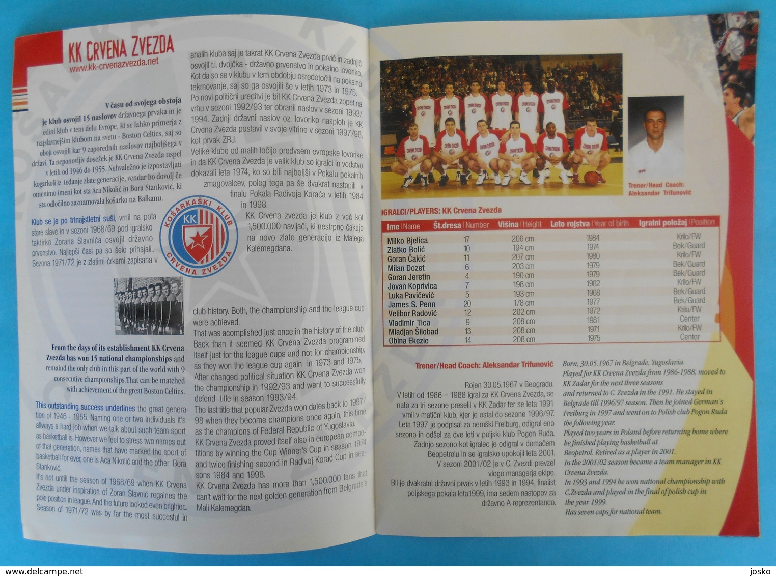 2003 GOODYEAR LEAGUE FINAL FOUR - official basketball programme * Maccabi Israel * basket-ball pallacanestro baloncesto