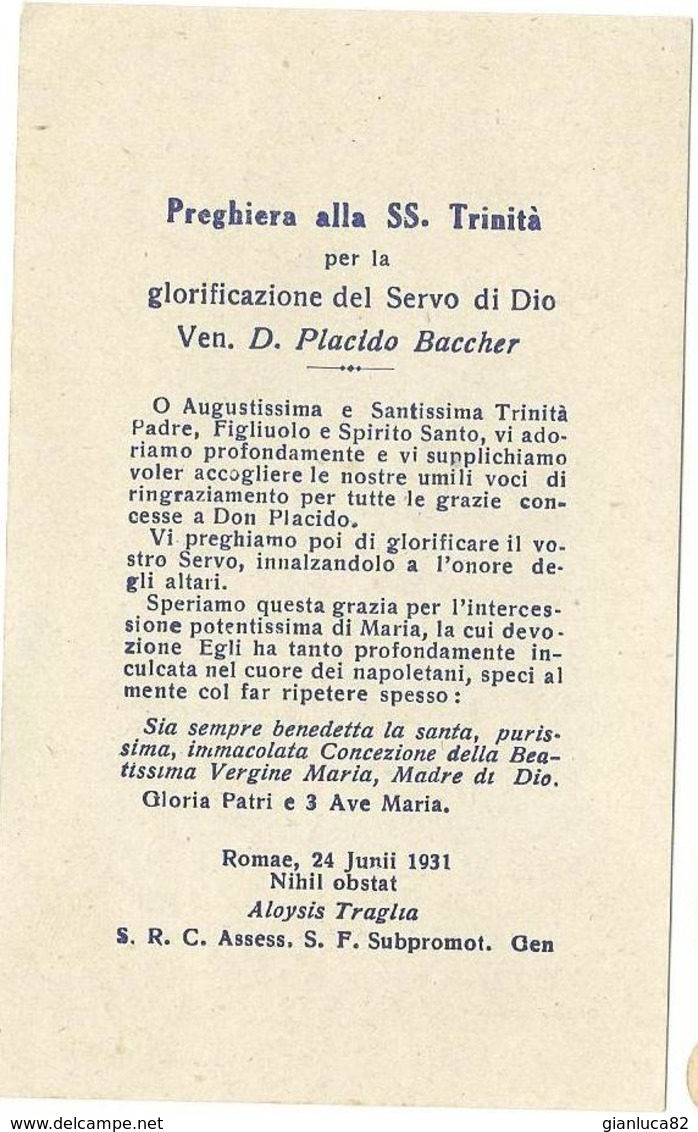 Lotto N. 3 Santini Beato Nunzio Sulprizio, S. Pietro Claver, Don Placido Baccher Storia E Preghiere (99-101) - Images Religieuses