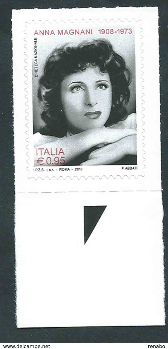 Italia, Italy, Italie 2016; Anna Magnani, Nel 60° Anniversario Del Premio Oscar Migliore Attrice Protagonista; Bordo. - Cinéma