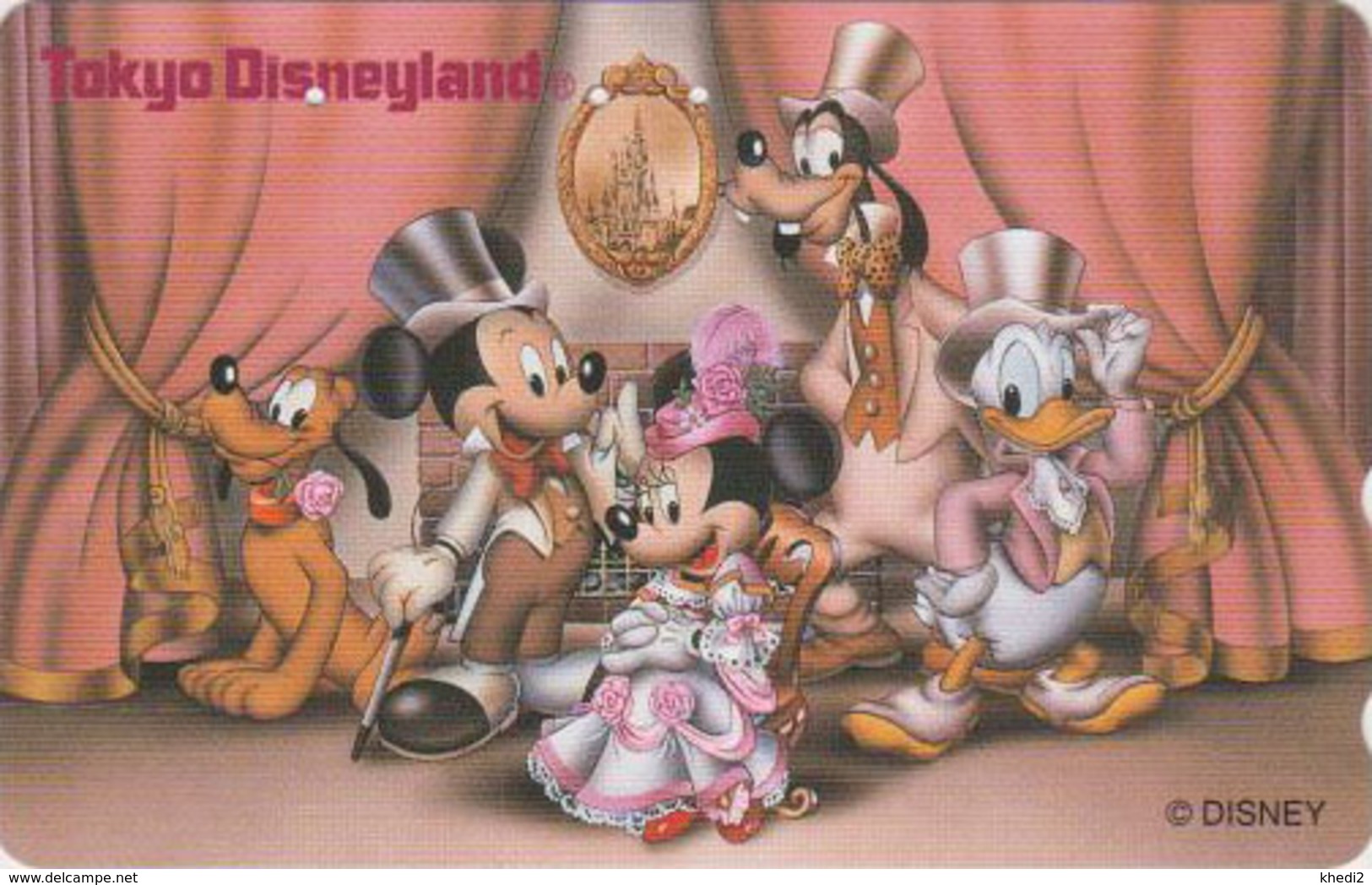 TC JAPON / 110-206852 - DISNEY DISNEYLAND - Theatre Mickey Minnie Donald Chien Dog - JAPAN Phonecard - Disney