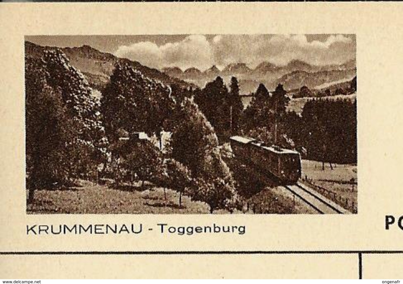 Carte Illustrée Neuve  N° 163 - 0130 E  ( KRUMMENAU - Toggenburg)  Trains - Railways - Enteros Postales