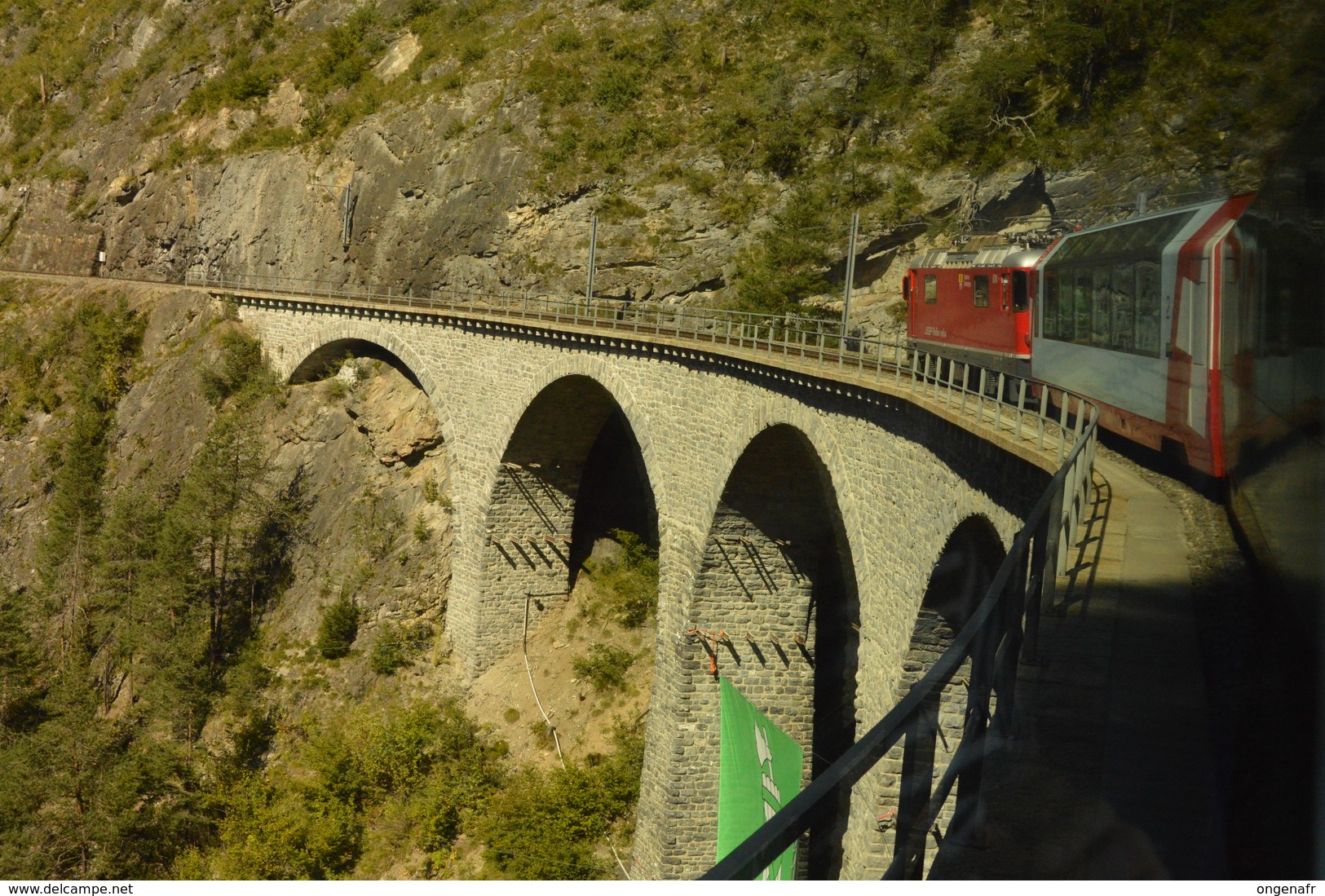 Carte Illustrée Neuve  N° 163 - 0143 E  ( LANDWASSERVIADUKT Der Rhätischen Bahn)  Trains - Railways - Glacier Express - Enteros Postales