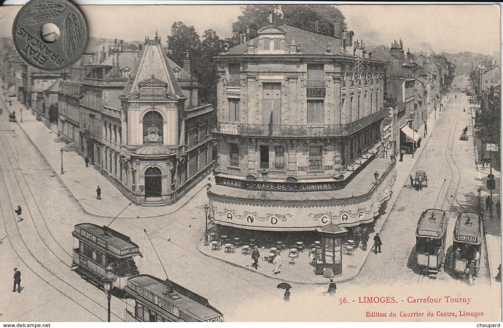 87 - Carte Postale Ancienne De  LIMOGES    Carrefour Tourny - Limoges