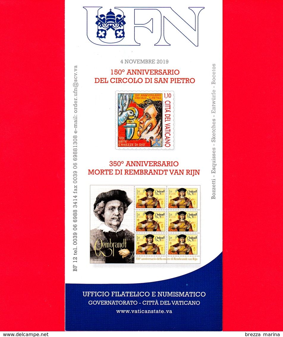 Nuovo - VATICANO - 2019 - Bollettino Ufficiale - Circolo S. Pietro - Rembrandt Van Rijn - BF 12 - Covers & Documents