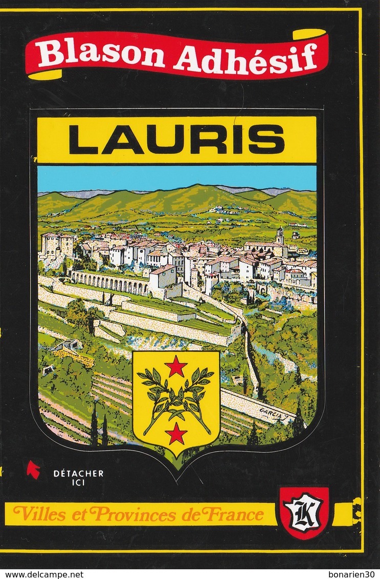 CPSM  84  LAURIS BLASON ADHESIF - Altri & Non Classificati