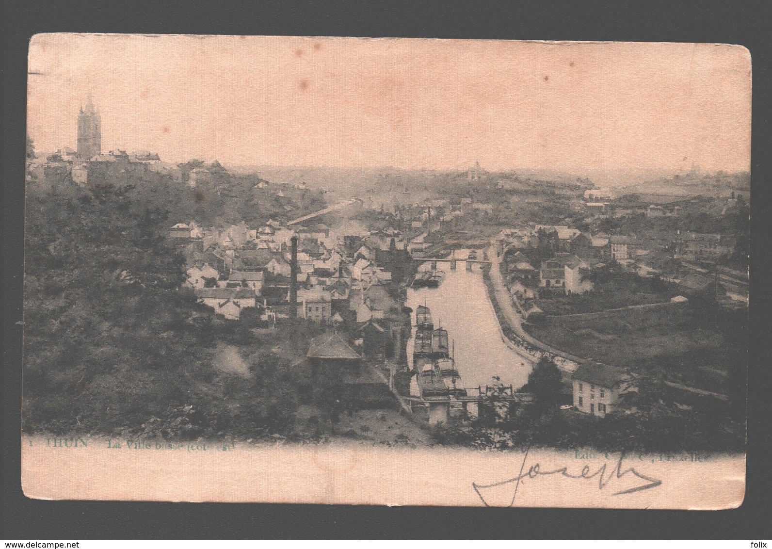 Thuin - La Ville Basse (côté Est) - 1904 - Thuin