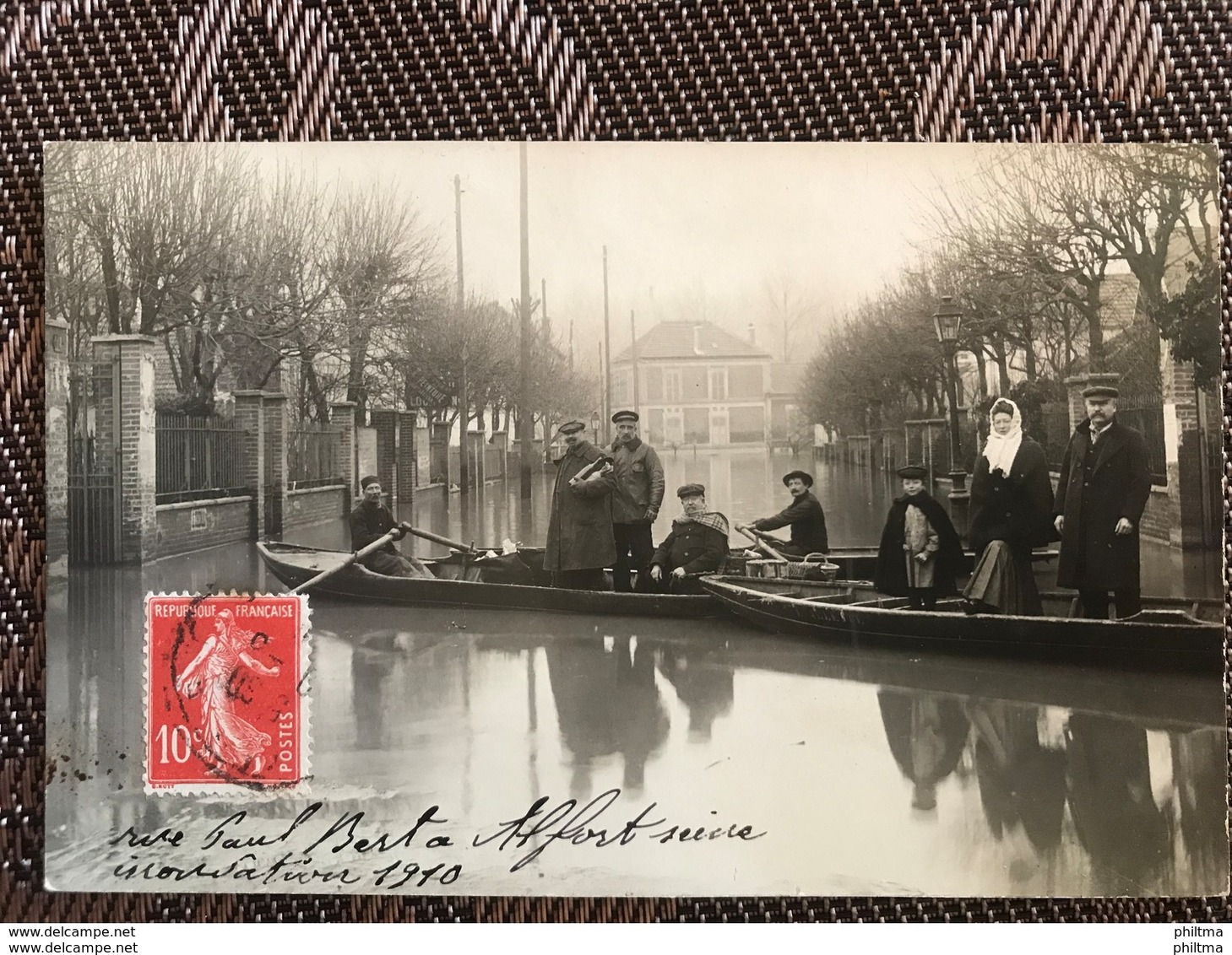 MAISONS ALFORT 94 - Inondations 1910 - Rue Paul Bert - Maisons Alfort