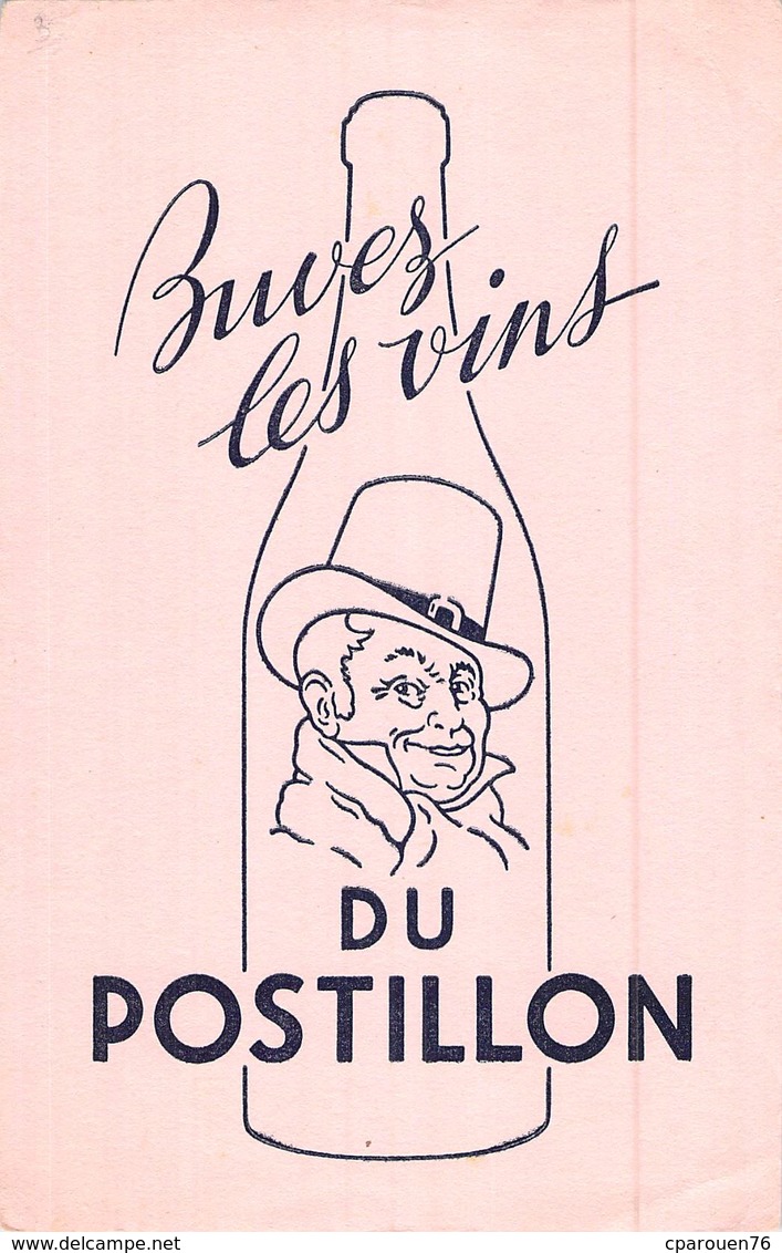 Ancien Buvard Collection LES VINS DU POSTILLON - V