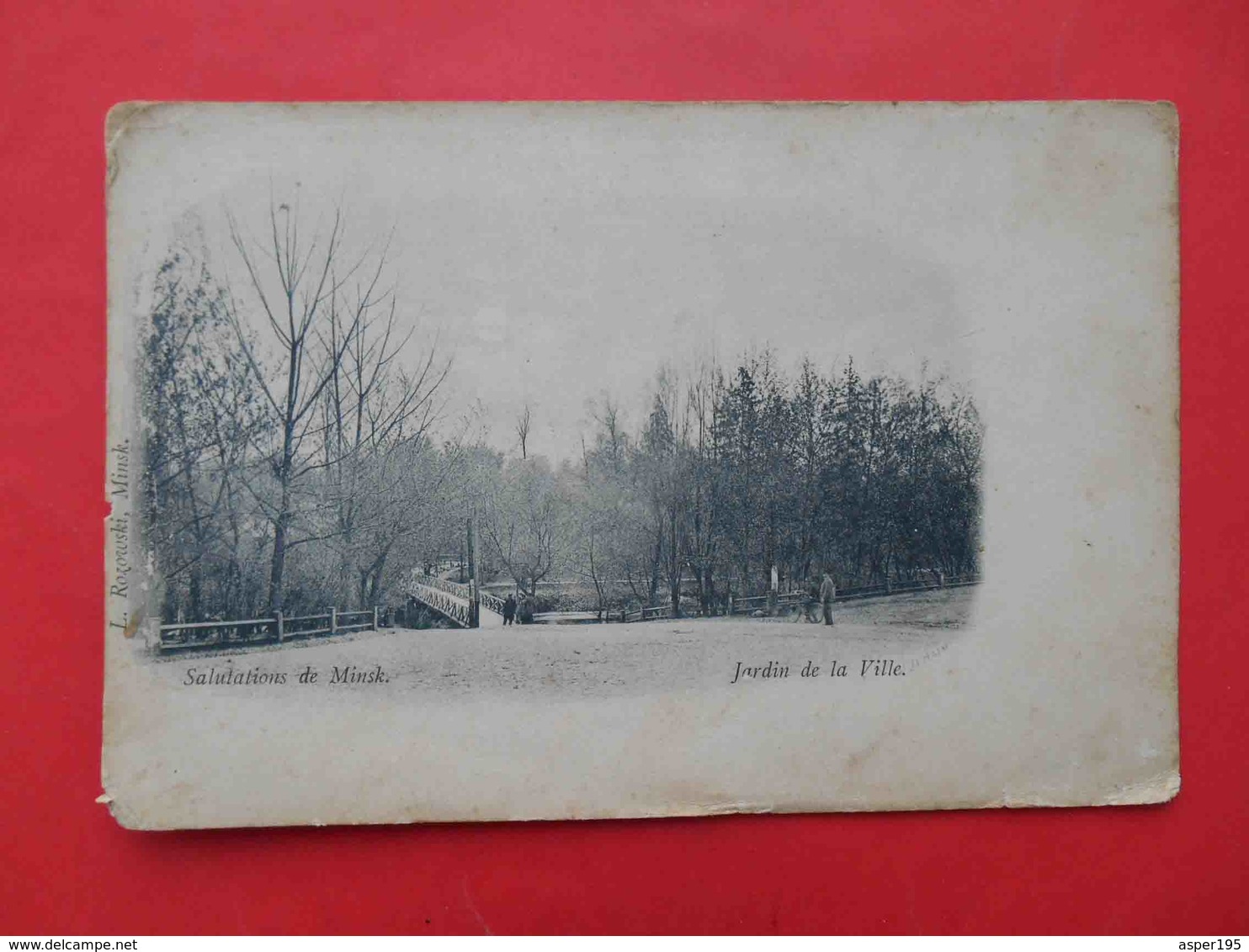 Minsk 1900th City Garden Russian Postcard - Belarus