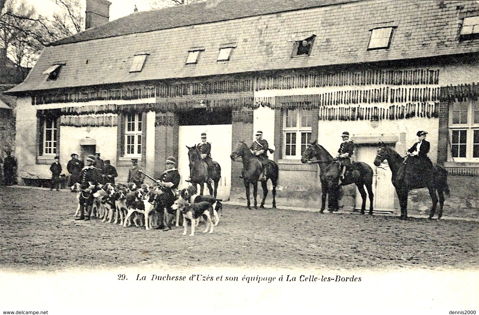 LA CELLE-LES-BORDES (78) - CHASSE À COURRE - La Duchesse D'Uzès Et Son équipage à La Celle-les-Bordes - Ed. Boudier - Jacht