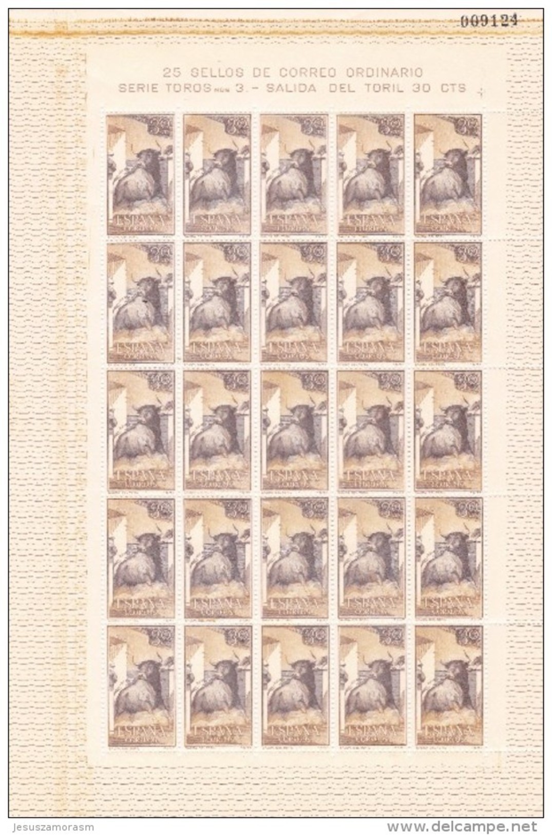 España Nº 1257 En Pliego De 25 Sellos - Unused Stamps