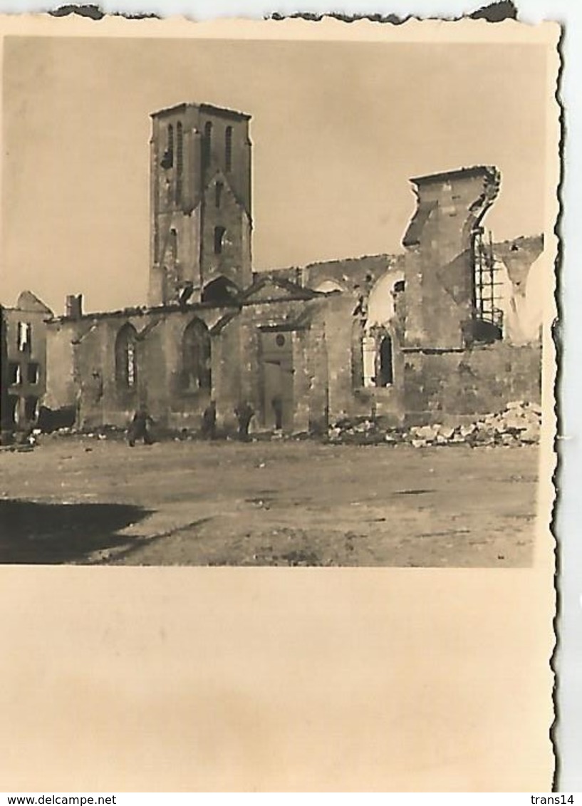 Orig Photo All WW 2 : FRANCE 1940 , Ville Détruite . RUINES . - 1939-45