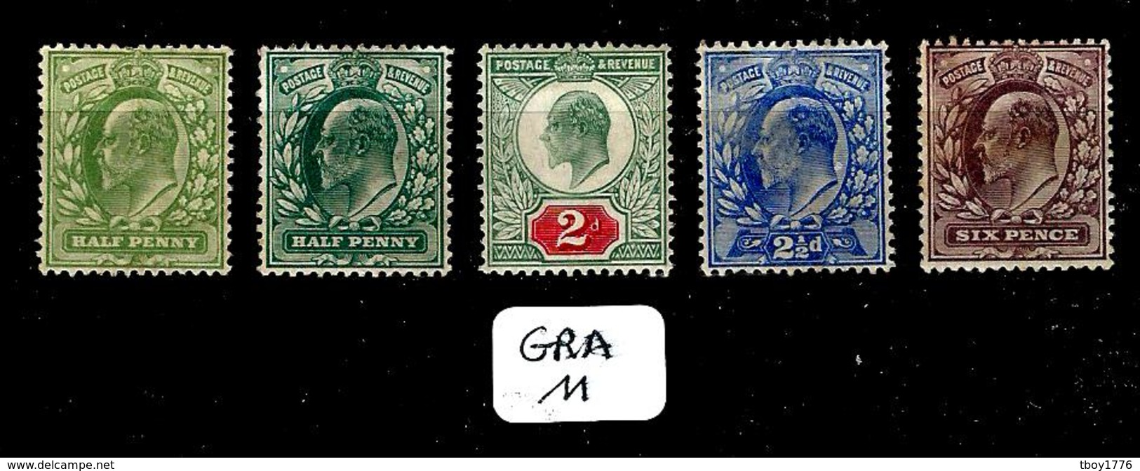 GRA YT 106 + 106a + 109 +110 + 114 En X - Unused Stamps