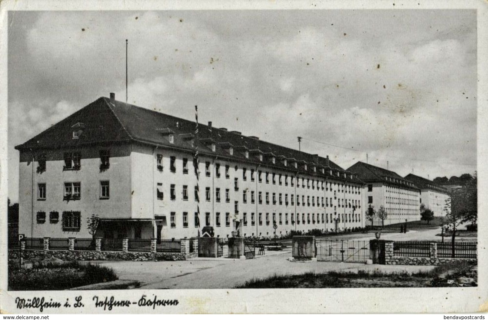 MÜLLHEIM, Teschner Kaserne (1941) AK - Muellheim