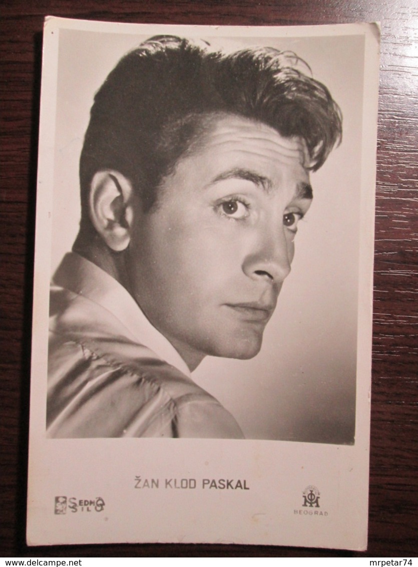 Jean Claude Pascal - French Actor - Yugoslav Edition Postcard - Entertainers