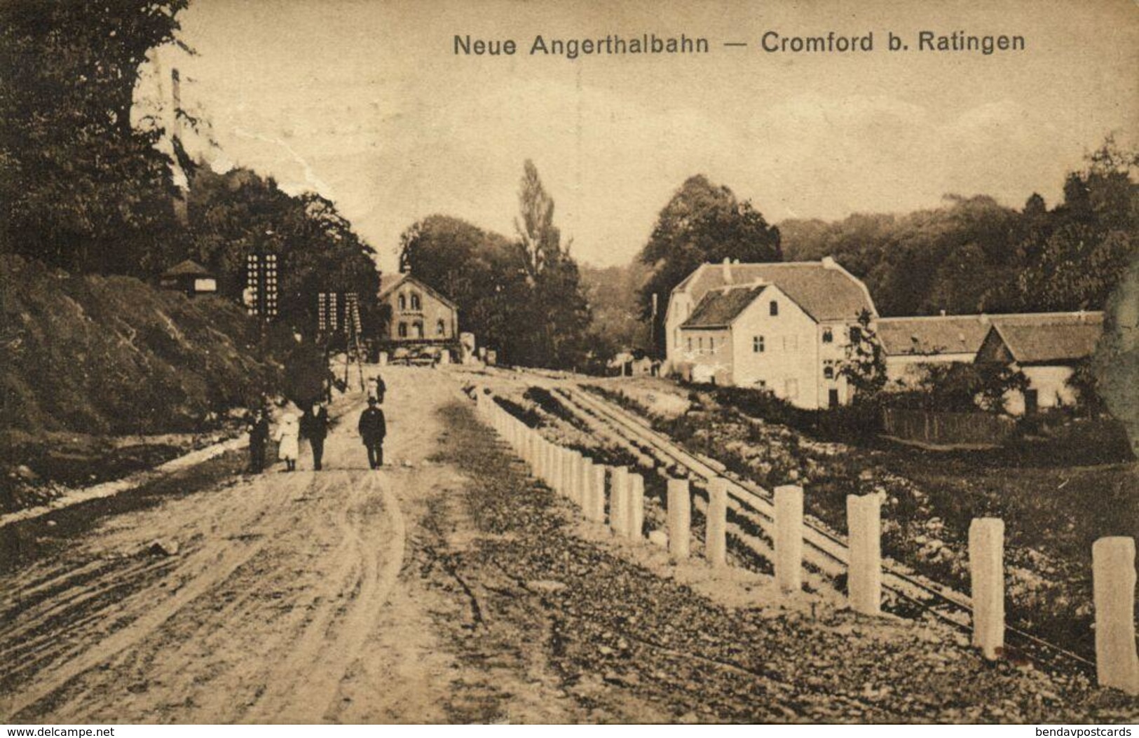 CROMFORD Bei Ratingen, Neue Angerthalbahn (1927) AK - Ratingen