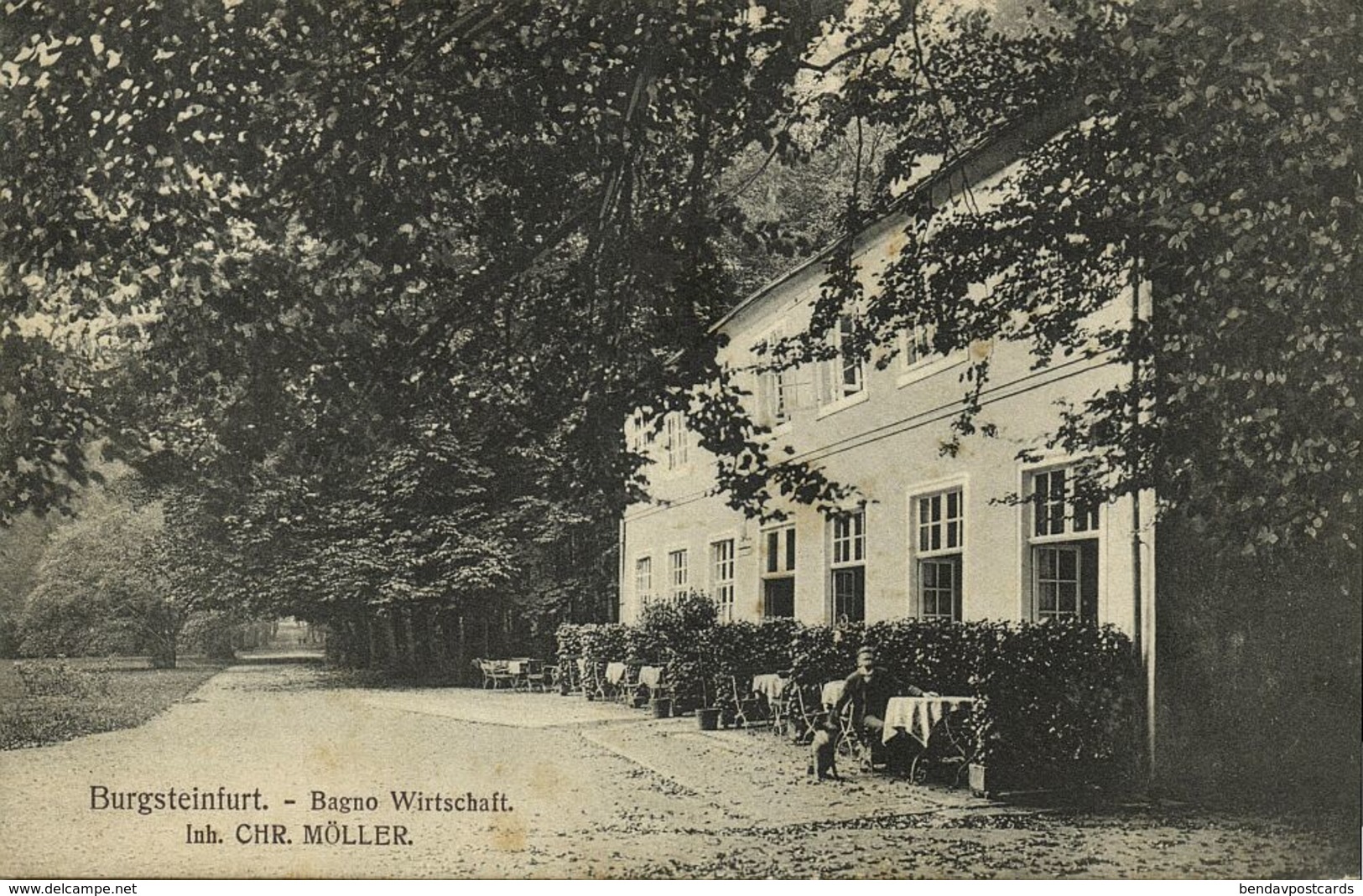 BURGSTEINFURT, Gasthaus Bagno-Wirtschaft, Inh. Chr. Müller (1910s) AK - Steinfurt