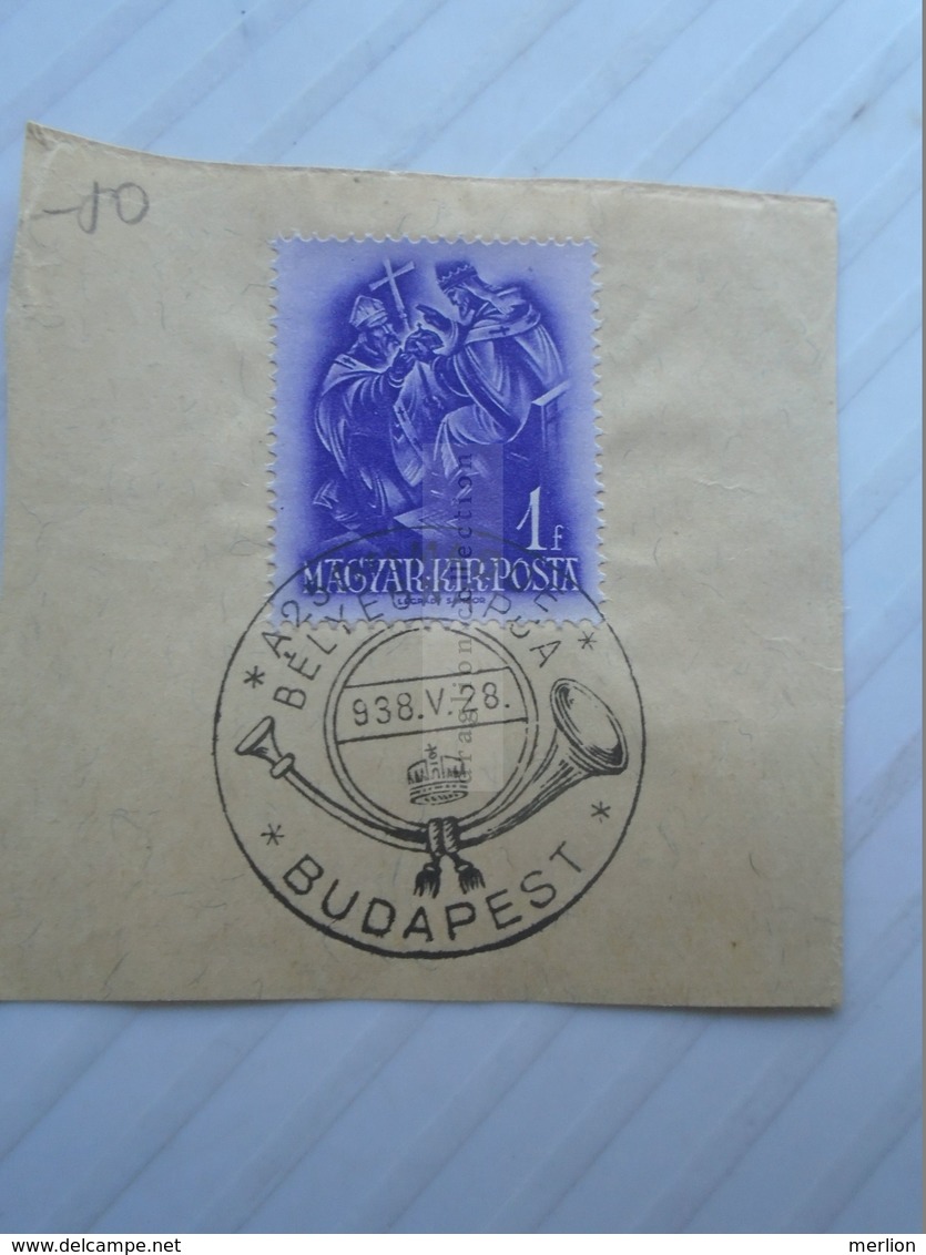 ZA272.21 Hungary  Special Postmark   - Stamp Day  1938 Budapest - Autres & Non Classés