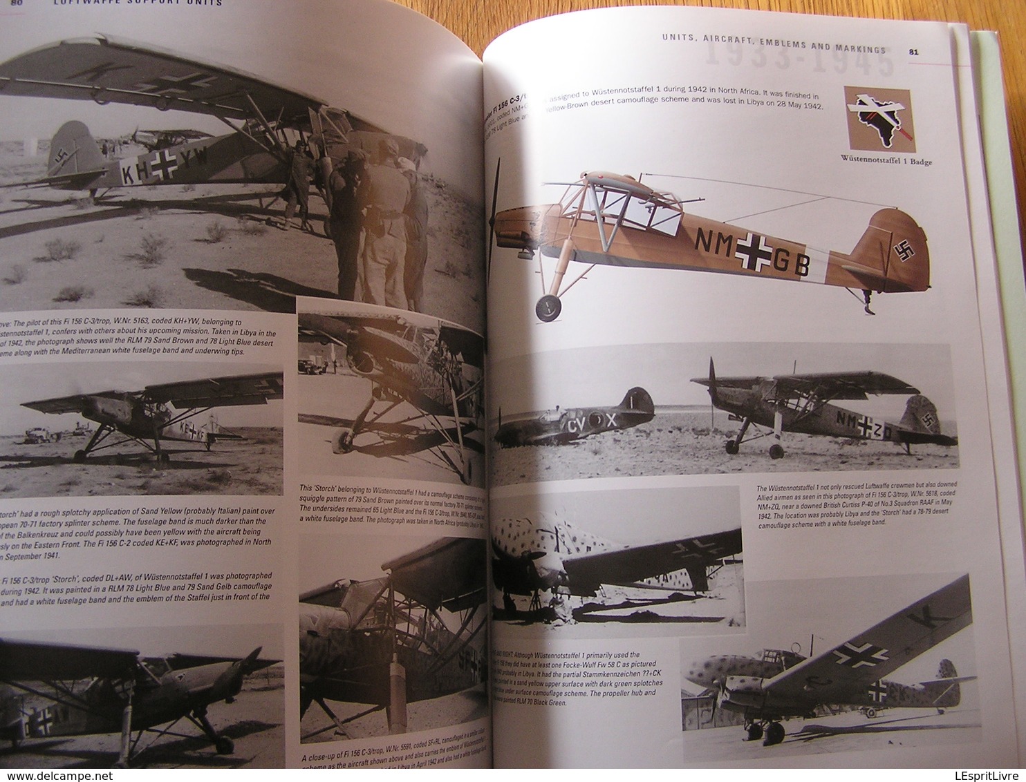 LUFTWAFFE SUPPORT UNITS Aircraft Emblems and Markings 1933 1945 Guerre 40 45 Aviation Allemande Avion Storch JU 52 FW200