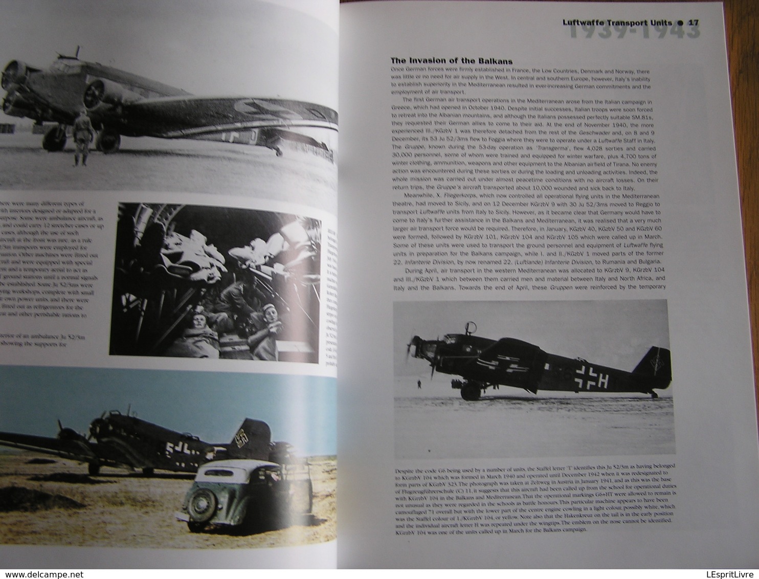 LUFTWAFFE TRANSPORT UNITS 1939 1943 Vol 1 Aircraft Transporter Marking Guerre 40 45 Aviation Allemande Avion JU 52 ME321