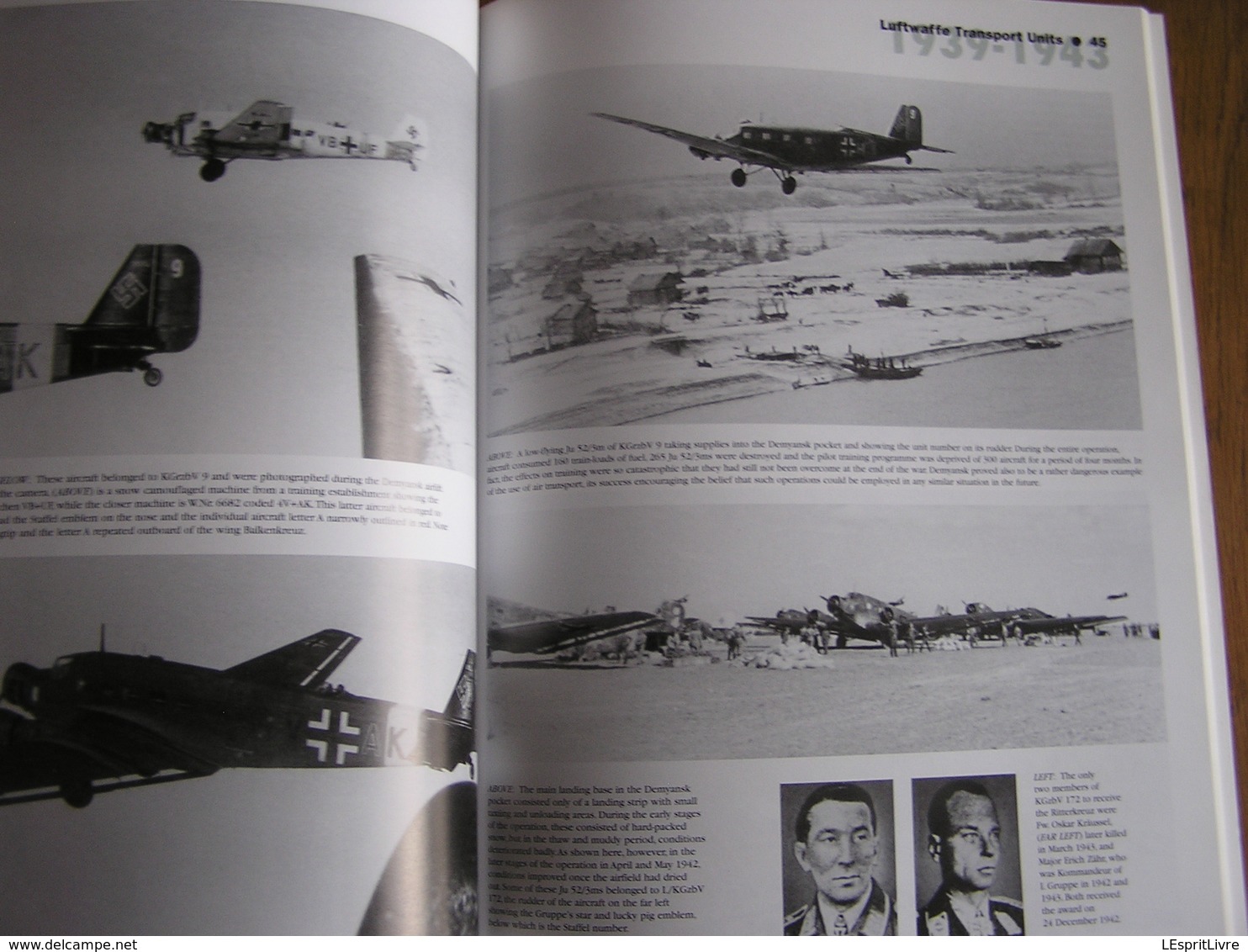 LUFTWAFFE TRANSPORT UNITS 1939 1943 Vol 1 Aircraft Transporter Marking Guerre 40 45 Aviation Allemande Avion JU 52 ME321