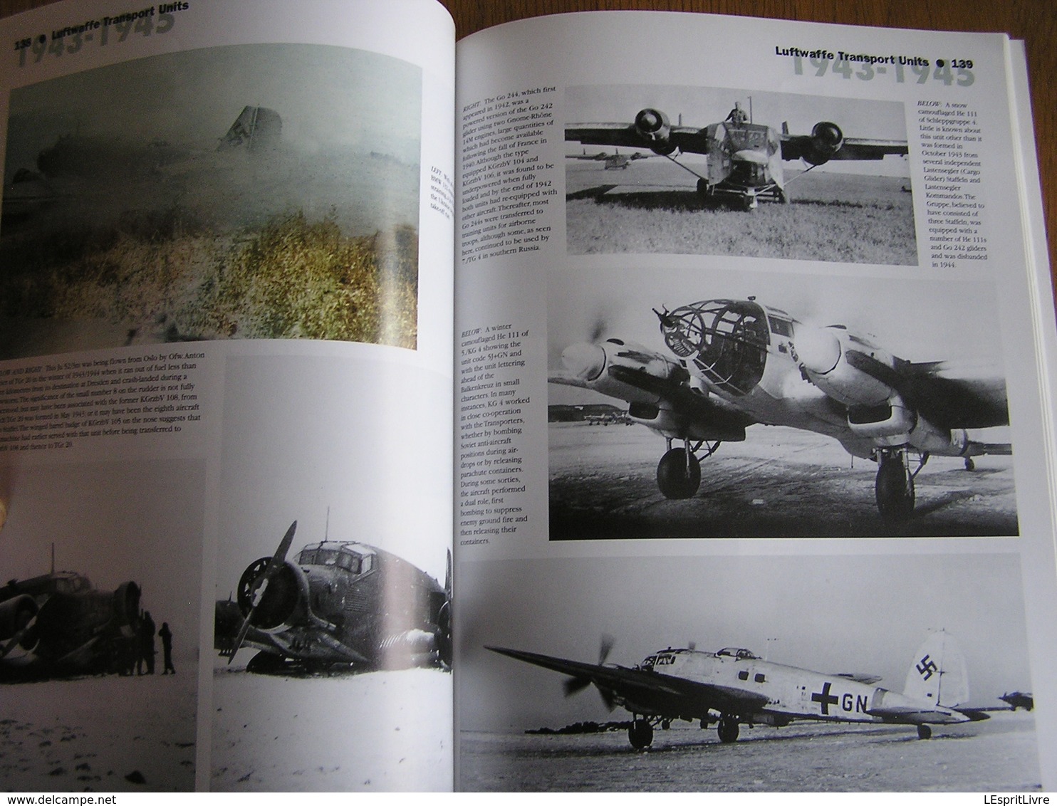 LUFTWAFFE TRANSPORT UNITS 1943 1945 Vol 2 Aircraft Transporter Marking Guerre 40 45 Aviation Allemande Avion JU 52 ME