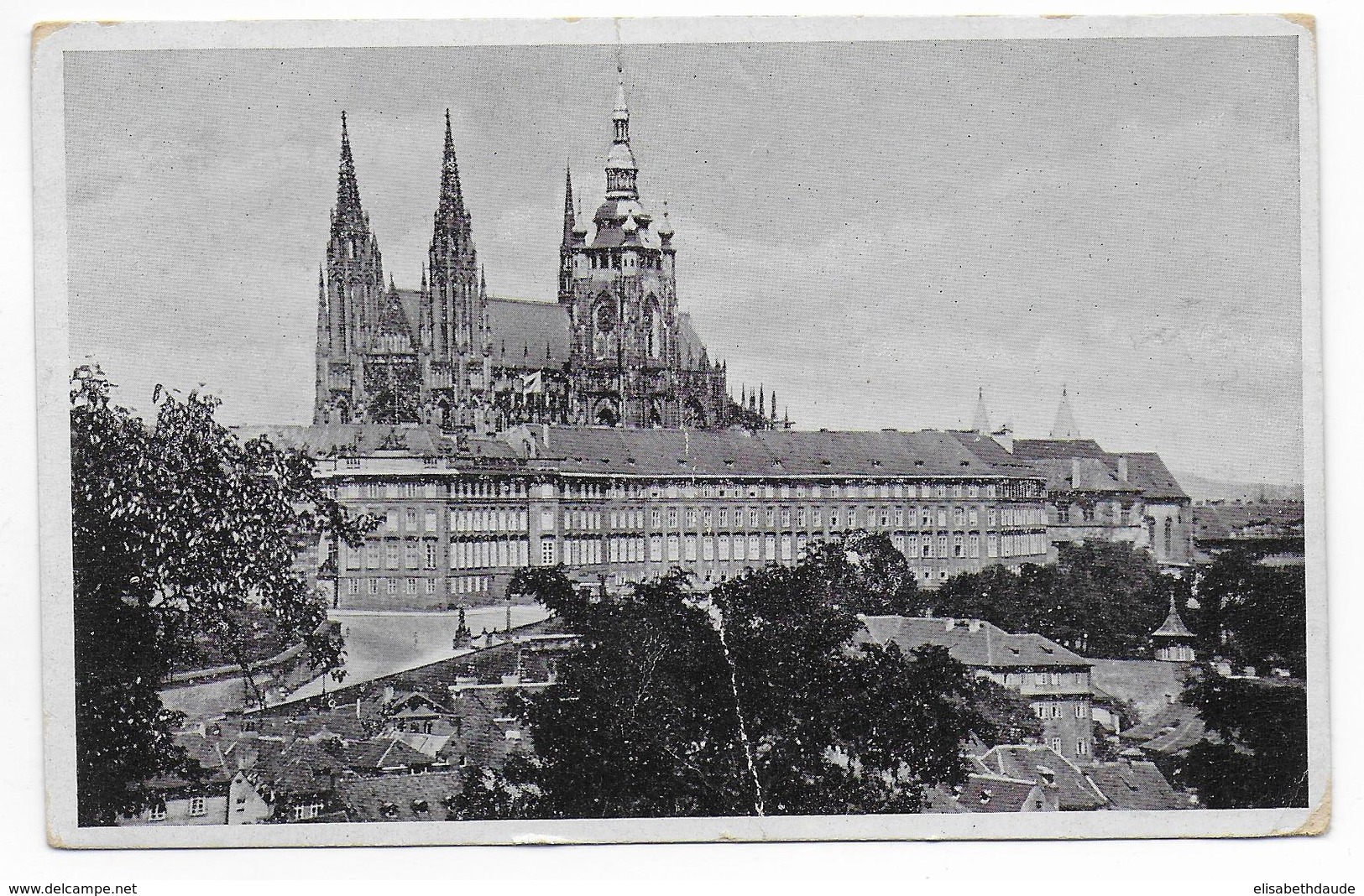 SS FELDPOST  - CARTE Du SONDERBATAILLON DER SS - TOTENKOPFSTANDARTEN ! CHARGES Des CAMPS De CONCENTRATION - PRAGUE - Lettres & Documents