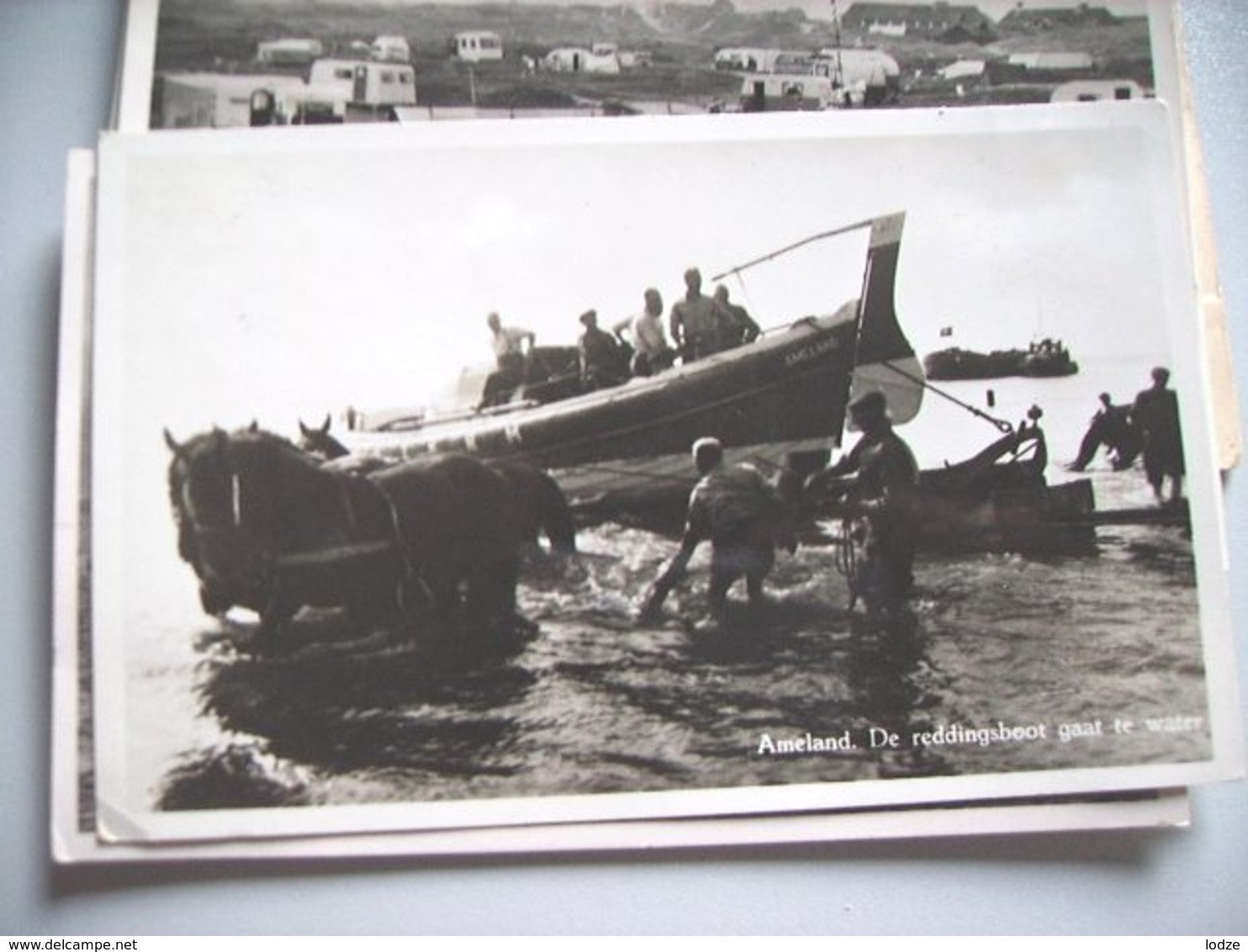 Nederland Holland Pays Bas Ameland Reddingsboot Te Water 1951 - Ameland