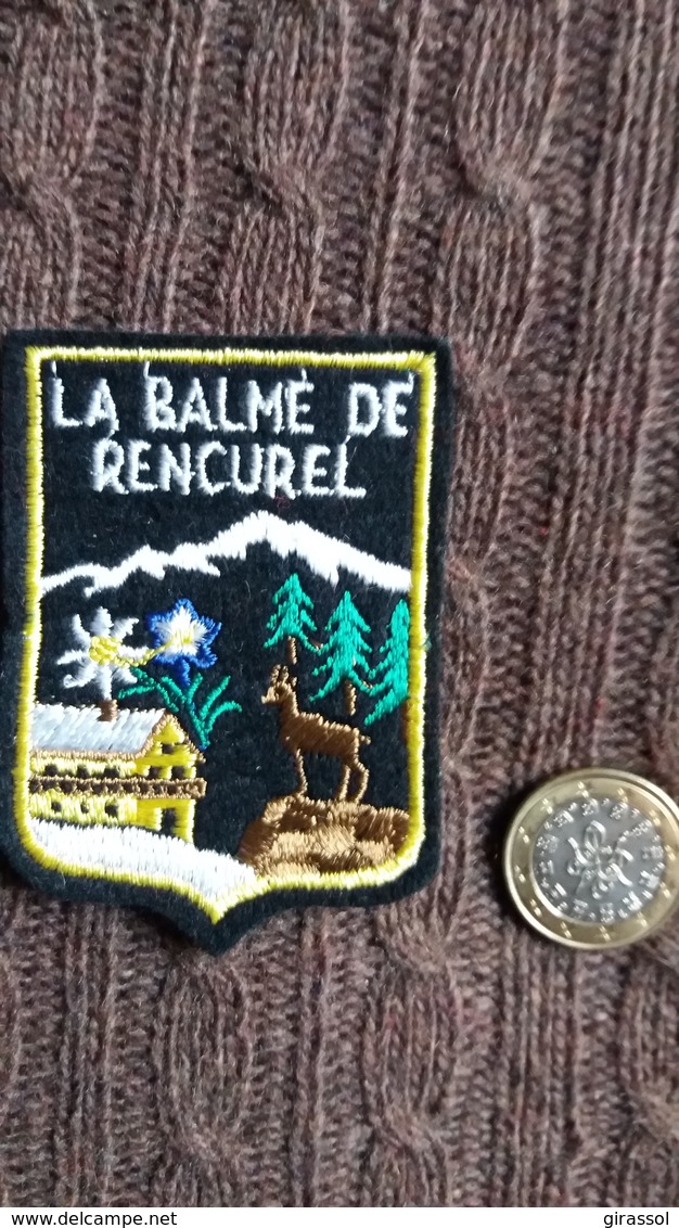 ECUSSON TISSU LA BALME DE RENCUREL ISERE CHALET CHAMOIS MONTAGNE AUTRES MODELES DANS MA BOUTIQUE ET CELLE ULTIMA31 - Patches