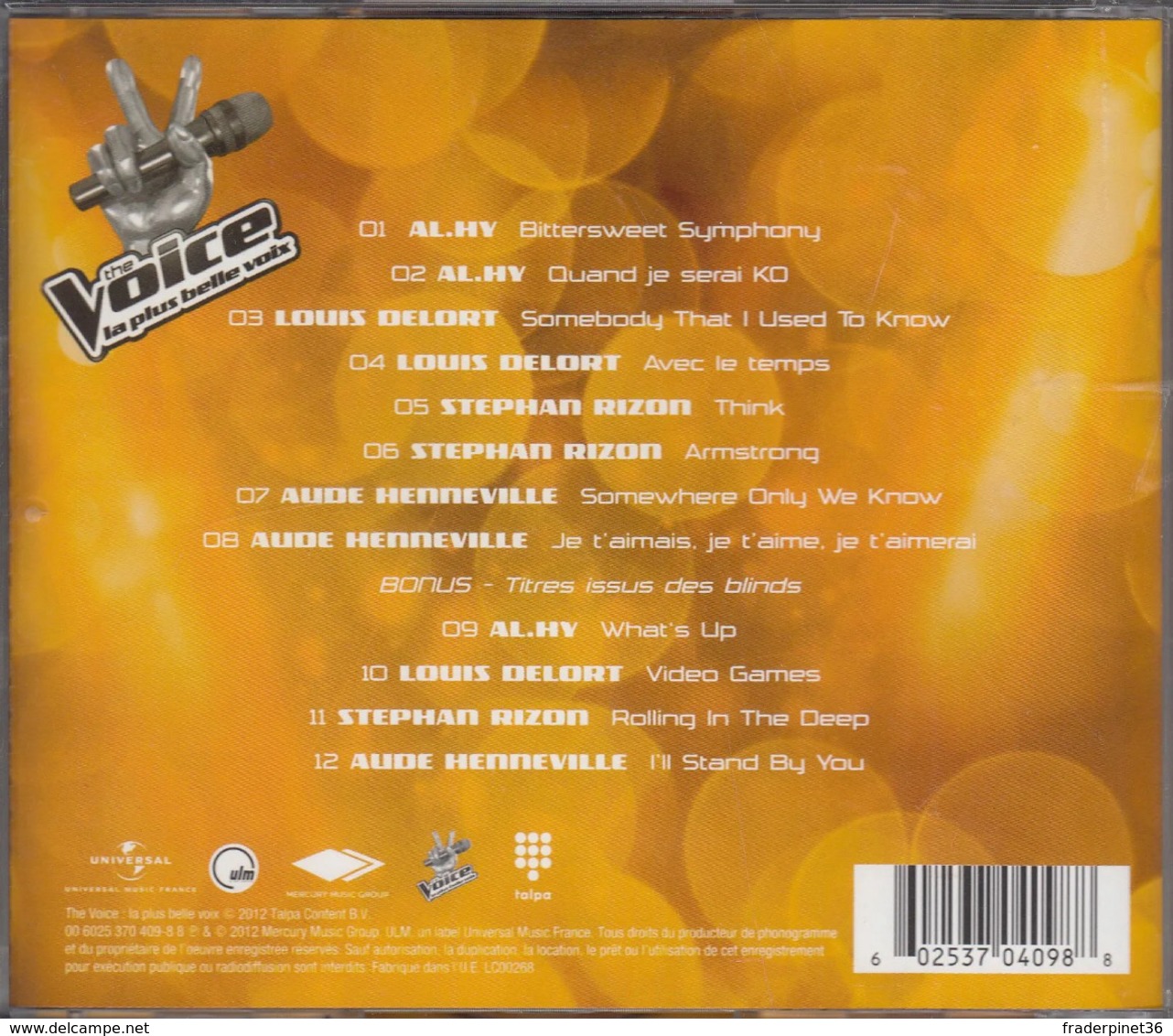 The Voice : La Plus Belle Voix Vol. 6 Format : CD - Disco & Pop