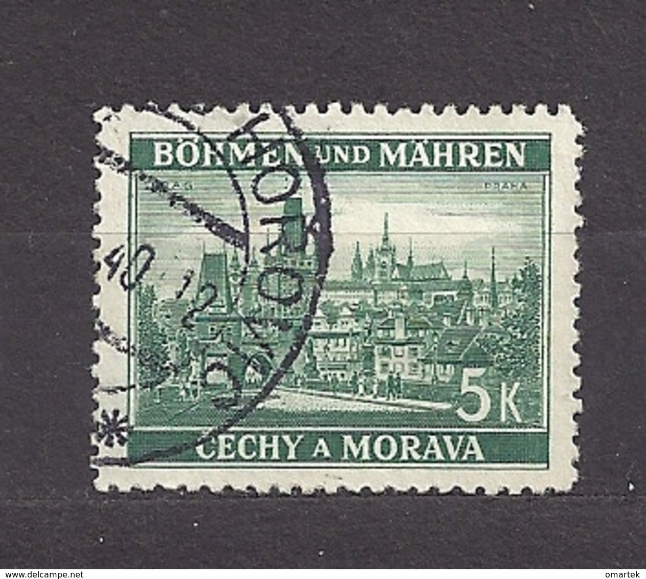 Bohemia & Moravia Böhmen Und Mähren 1939 Gest ⊙ Mi 35 Sc 37 Cities And Castles I. Städte I. German Occupation. - Gebraucht